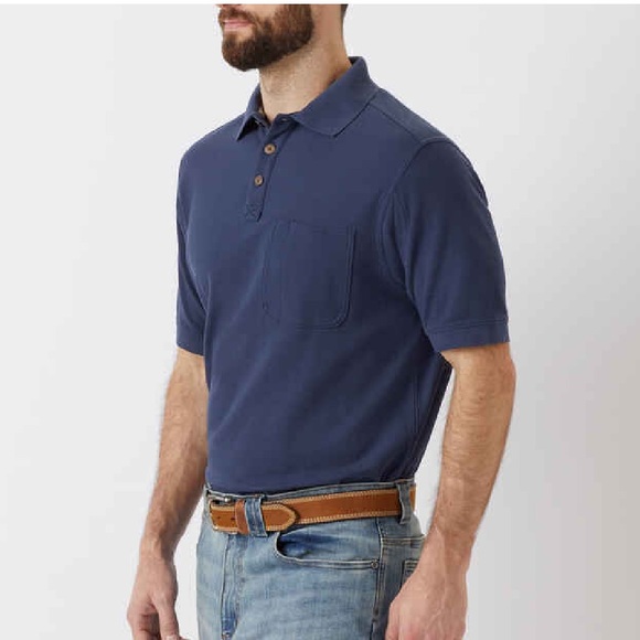 NWT Duluth Trading Blue Polo shirt - Size XL Tall - Picture 3 of 9